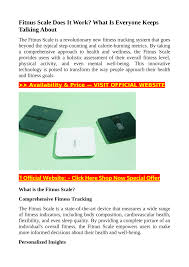Fitnus Scale The Breakthrough   True Benefits Details By Users